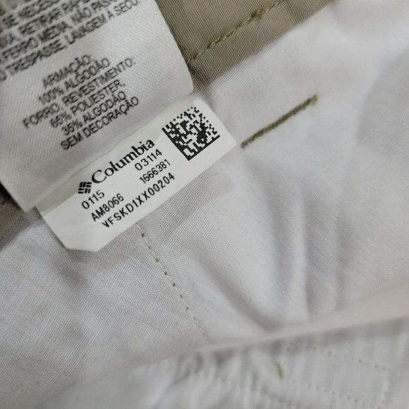 Columbia Mens 36x30 Utility Dark Khaki Jeans Outdoors Hiking Security Zip Pocket - Picture 8 of 8